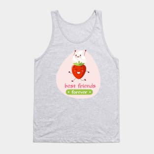 Best friends forever - Strawberry & Whipped cream T-Shirt Tank Top